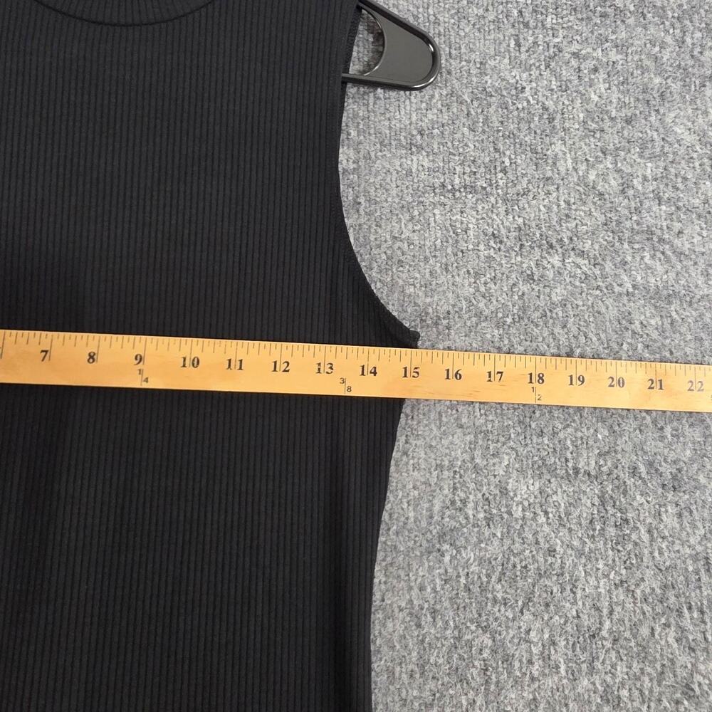 Reformation Dress Medium Skylar Knit Mini Black Summer Chic Minimalist Downtown - Picture 12 of 13